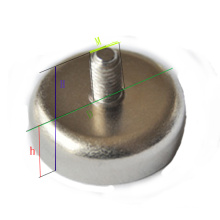 Super Force Neodímio Round Base Magnet Níquel Revestido Rpm-C